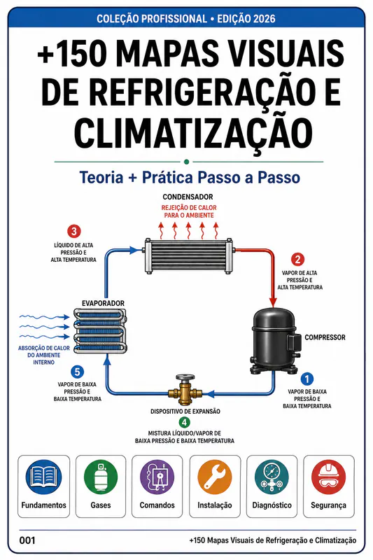 Mapa Visual Técnico de Refrigeração