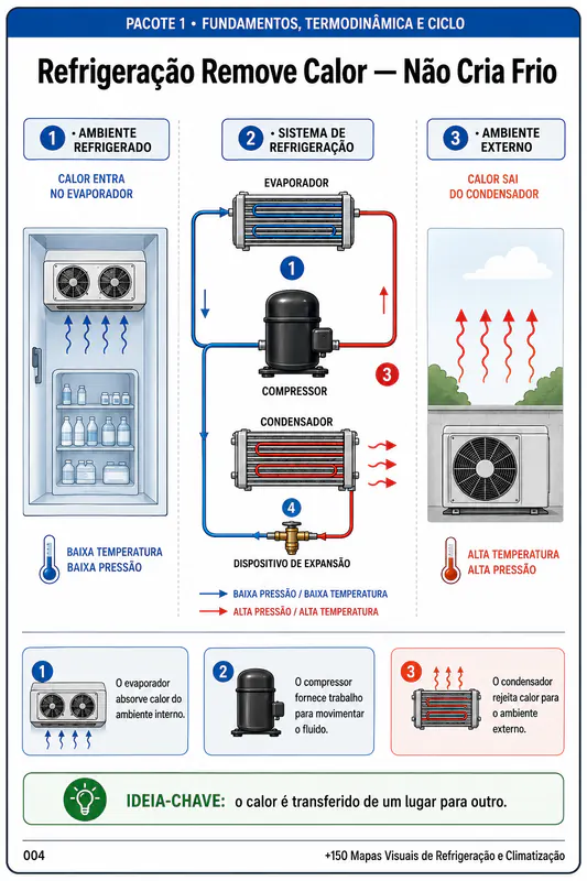 Mapa Visual Técnico de Refrigeração