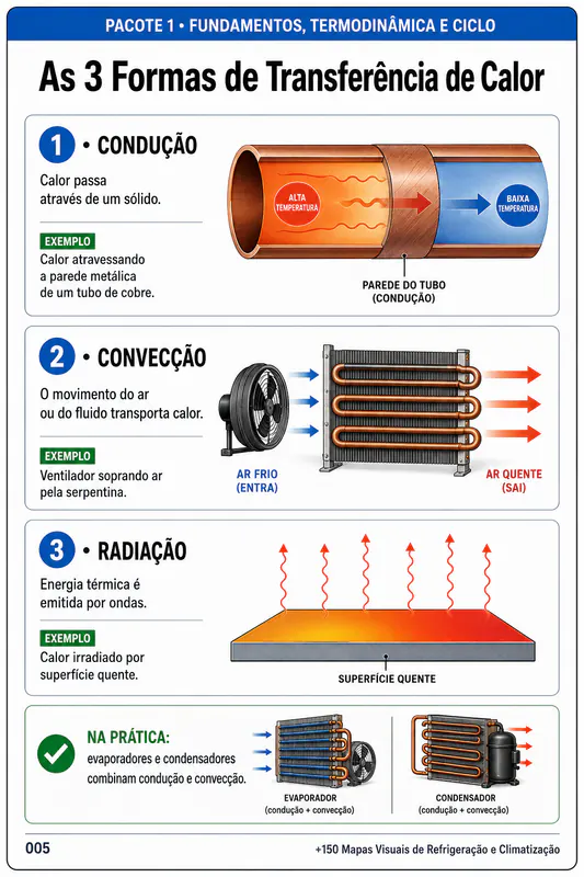 Mapa Visual Técnico de Refrigeração